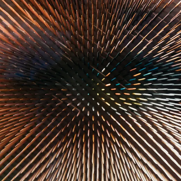 Artwork by Maxim Wakultschik from the exhibition – Beyond the Surface in the exhibition area of Red Bull Hangar-7