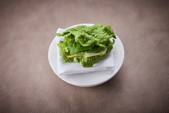 Dish of July Guest Chef Rafa Costa e Silva, Crispy salad sandwich