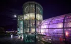 Red Bull Hangar-7 at night