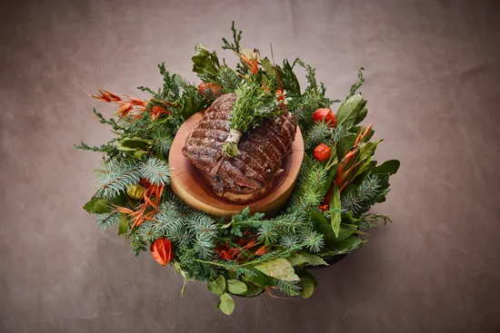 Plate with dish, Reindeer