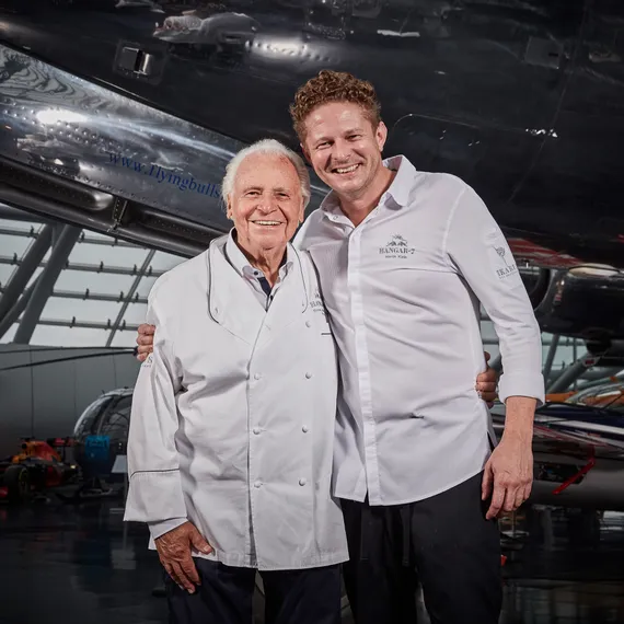 Eckart Witzigmann (links) und Martin Klein (rechts) 