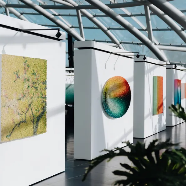 Kunstausstellung im Red Bull Hangar-7, Architektur, Bilder