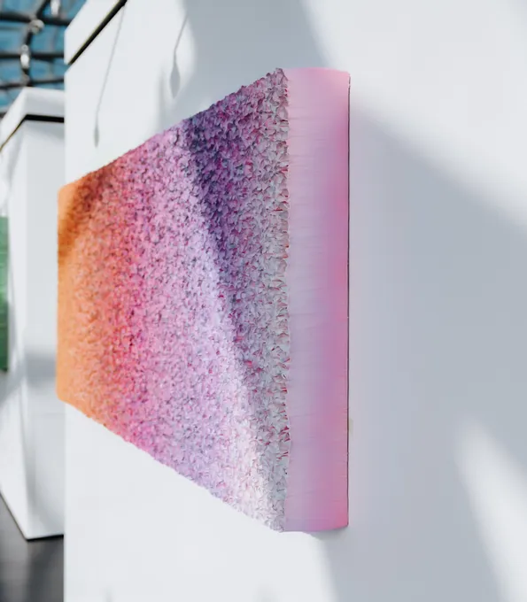 Art exhibition at Red Bull Hangar-7, architecture, painting