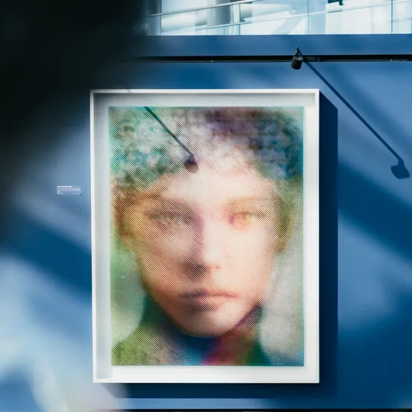 Artwork by Maxim Wakultschik from the exhibition – Beyond the Surface in the exhibition area of Red Bull Hangar-7