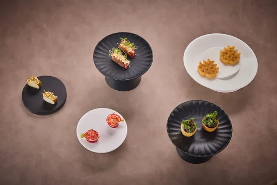 Plate with dishes, Amuse Bouche