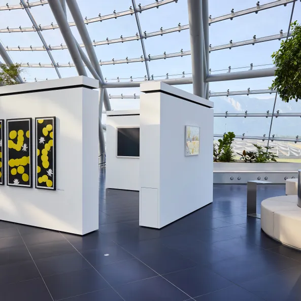Architektur, Pflanzen, Kunstausstellung